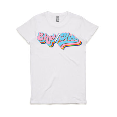 She/Her Pronoun Tee - Women's Tee Thumbnail