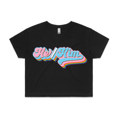 He/Him Pronoun Tee - Crop Thumbnail