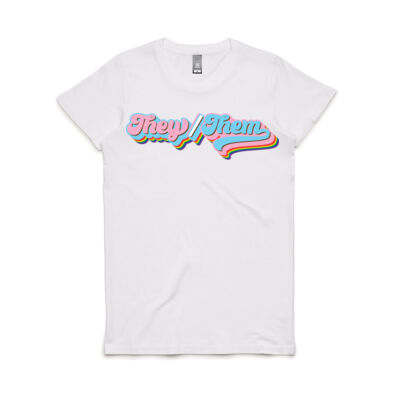 They/Them Pronoun Tee - Women's Fit Thumbnail