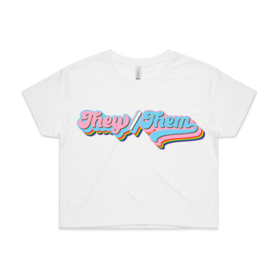 They/Them Pronoun Tee - Crop Thumbnail