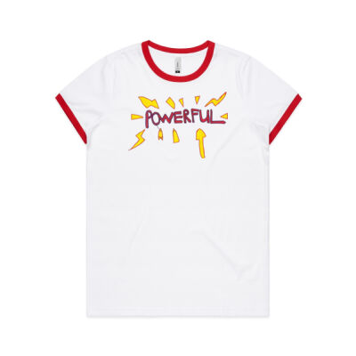 POWERFUL - Ruby Draws Stuff Ringer Tee Thumbnail